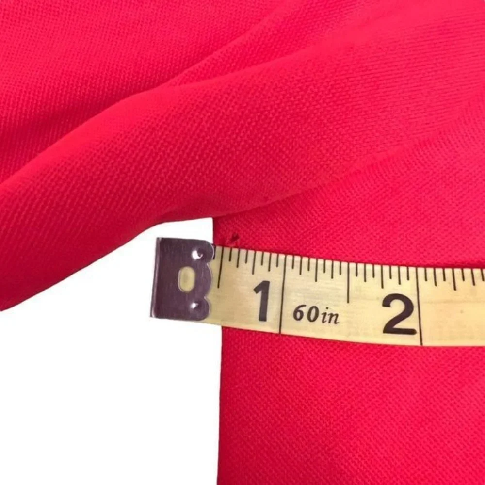 MIER Polo‎ Shirt Men's Size XL Red Long Sleeve Collared 100% Polyester